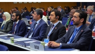 Engineer Ahmad Abdulla AlMuslemani (right) and other Qatari delegation at the event.