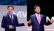 Huawei’s Director of the Board and CEO of the ICT Business Group, Yang Chaobin (left) and Huawei’s Corporate Senior Vice President and President of ICT Sales & Service, Li Peng.