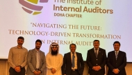 Officials pose during the seminar hosted by Institute of Internal Auditor Qatar Chapter.