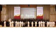 EAA Foundation and Awqaf officials with graduates during the graduation and Ghabga event held in Doha recently.