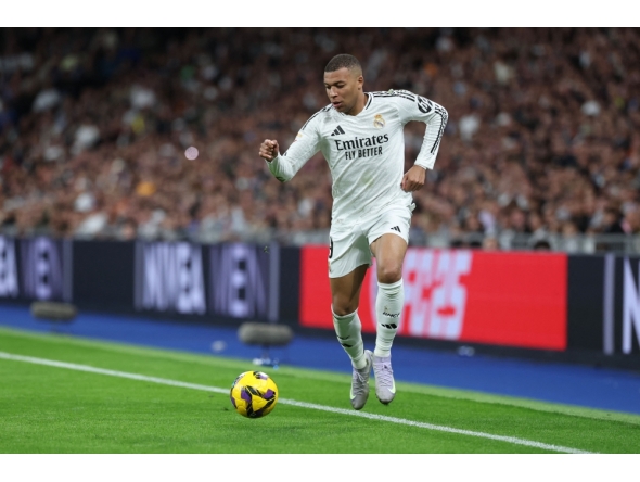 File photo: French striker Kylian Mbappe 