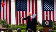 President Donald Trump at a 