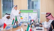 Dr. Yousef bin Mohammed Alhorr, Founding Chairman of GORD and Head of the Gulf Technical Committee for Sustainable Building Standards and others during the meeting.