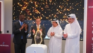 US Ambassador to Qatar, H E Timmy Davis; Emerson’s president in Middle East Africa, Mathias Schinzel; chief engineering and projects at QatarEnergy LNG, Sheikh Khalid bin Abdulla Al Thani; and supply chain localisation manager at QatarEnergy, Abdulaziz Al Ansari during the launch ceremony.