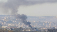 Smoke rises from the site of a reported Israeli strike in Ghazieh, near Sidon, Lebanon, on April 18, 2025. (Photo by Mahmoud Zayyat / AFP)
