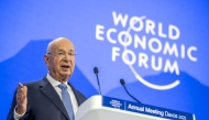World Economic Forum founder and chairman Klaus Schwab attends a session during the World Economic Forum (WEF) annual meeting in Davos on January 21, 2025. Photo by FABRICE COFFRINI / AFP
