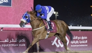 Rashid Ali Al-Marri and Kab Ghazal, on their way to win the Asherij Cup. Pic: Juhaim/QREC 
