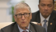 Microsoft founder and philanthropist Bill Gates speaks during a meeting with Indonesian President Prabowo Subianto (not pictured) and several business figures at the Merdeka Palace in Jakarta on May 7, 2025. (Photo by BAY ISMOYO / AFP)
