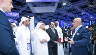 Chairman of QIC Group, Sheikh Hamad bin Faisal Al Thani; and Group CEO, Salem Khalaf Al Mannai during the summit.
