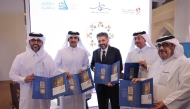 Minister of Culture H E Sheikh Abdulrahman bin Hamad Al-Thani during the ceremony.