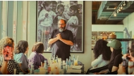 Chef Fadi Kattan during a masterclass. 
