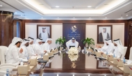 Minister of Justice and Minister of State for Cabinet Affairs H E Ibrahim bin Ali Al Mohannadi chairing the lawyers admission committee meeting yesterday.