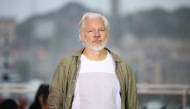 Australian publisher, activist Julian Assange poses during a photocall for the film 