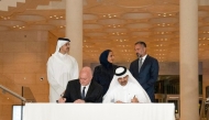 Chairperson of Qatar Museums H E Sheikha Al Mayassa bint Hamad Al-Thani, Chairperson of the Qatar Fund for Development H E Sheikh Thani bin Hamad Al-Thani and Chair of the Aga Khan Development Network H H Prince Rahim Aga Khan alongside senior leadership from both entities.