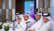 President of Ashghal H E Eng Mohammed bin Abdulaziz Al Meer with other officials during the meeting.