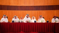 MECC Undersecretary H E Eng. Abdulaziz bin Ahmed Al Mahmoud speaking at the event.