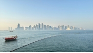 Doha Skyline from MIA park. Pic Oussama Abbassi