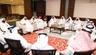 Officials and participants during the meeting.  