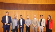 Dean of the College of Pharmacy, Prof. Mohamed Izham (second left) with other officials at the event.