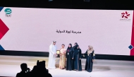 Loyola International School officials during the award presentation.
