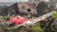File photo of the Air India plane crash wreckage. 
