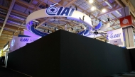 This photograph shows the closed Israel Aerospace Industries (IAI) Israeli Pavillon during the International Paris Air Show on June 16, 2025. (Photo by Alain Jocard / AFP)