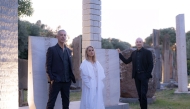 Dana Alfardan with Festival’s Artistic Director Andrea Granitzio and Music Director Giovanni Pasini
