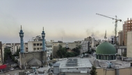 This photo taken with a mobile phone shows smoke in Tehran, capital of Iran. (Xinhua/Shadati)
