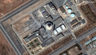 This handout satellite image released by Maxar Technologies on June 19, 2025 and taken on June 19, 2025, shows damage at the Iranian nuclear facility at Arak in central Iran, after an Israeli strike. Photo by Satellite image ©2025 Maxar Technologies / AFP.