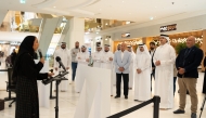 QFFD Chairman H E Sheikh Thani bin Hamad Al-Thani and other dignitaries at the launch of exhibition.