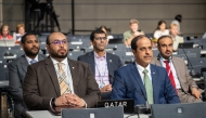 Assistant Undersecretary for Climate Change Affairs at MECC, Eng Ahmed Mohammed Al Sada (right) with other officials during the event.