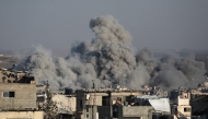 Smoke billows after an Israeli strike on Jabalia in the northern Gaza Strip on June 28, 2025. (Photo by Bashar TALEB / AFP)
