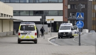 Police vehicles are seen outside the Ratina shopping centre in Tampere, Finland, on July 3, 2025. Photo by Saara Peltola / Lehtikuva / AFP