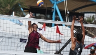 Action during the Pool D match between Qatar 1 and Chinese Taipei.