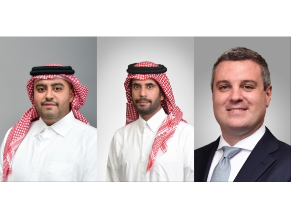 From left: GWC Group Chairman Sheikh Mohammed bin Hamad bin Jassim bin Jaber Al Thani, GWC Group Managing Director Sheikh Abdulla bin Fahad bin Jassim bin Jaber Al Thani and GWC Group CEO Matthew Kearns.