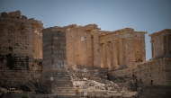 This photograph shows a general view of the Parthenon ancient temple on the closed Acropolis Hill monument site during a heatwave in Athens on July 23, 2025. Photo by Angelos TZORTZINIS / AFP