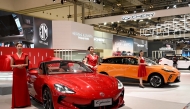 This photo taken on July 23, 2025 shows products of Chinese auto brands during the exclusive media day of GAIKINDO Indonesia International Auto Show (GIIAS) 2025 at the Indonesia Convention Exhibition in Tangerang, Banten Province, Indonesia. (Xinhua/Agung Kuncahya B.)
