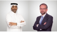 Acting CEO of Dukhan Bank Ahmed Hashem (left) and GM - Head of Private Banking and Wealth Management Chaouki Daher