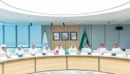 Board Member and Chairman of the Services Committee and the Qatari Committee for Shipping and Supply, Eng. Ali bin Abdul Latif Al-Misnad with other officials during the meeting.