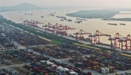 Containers are seen at the port in Nanjing, in China’s eastern Jiangsu province on July 28, 2025. Photo by AFP.
