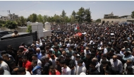 Scene from the funeral procession for Khamis Ayyad in Silwal. Pic from social media. 