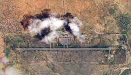 This handout satellite photo obtained on August 11 from Planet Labs PBC and dated August 10, 2025, shows a view of the airport in Nyala, the capital of South Darfur state. (Photo by 2025 Planet Labs PBC / AFP)
