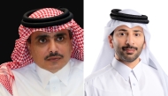 Sheikh Saoud bin Khalid bin Hamad Al-Thani (left) and Fahad Al-Suwaidi.
