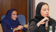 Fatima Al-Khanji (left) and Noor Al-Thani