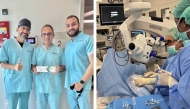 Prof. Ahmad Muneer Otri (centre) performed the surgery.
