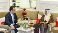 QC Board Member Mohamed bin Ahmed Al Obaidli with the Minister of Investment, Trade, and Industry of the Republic of Uzbekistan, HE Laziz Kudratov.