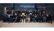 New students of VCUarts Qatar during the convocation ceremony.