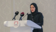 NHRC Chairperson H E Maryam bint Abdullah Al Attiyah speaking at the closing ceremony.