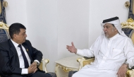 Board Member of Qatar Chamber (QC), Mohamed bin Ahmed Al Obaidli with President of the Federation of Nepalese Chambers of Commerce and Industry, Chandra Dhakal.