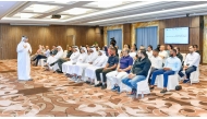 Participants attending a workshop on international partnerships organised by Qatar Chamber.